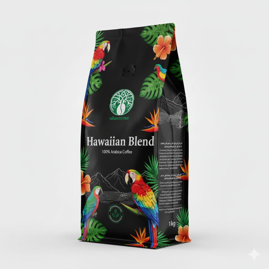 arabica - nightstar-coffee قهوه عربیکا 100% ترکیبی - هاوائی - ستاره شب - تصویر 1